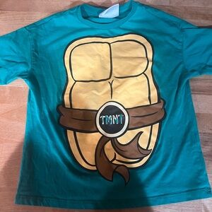 Nickelodeon TMNT greenand Yellow Kids Short Sleeve Tee - size 5/6 unisex